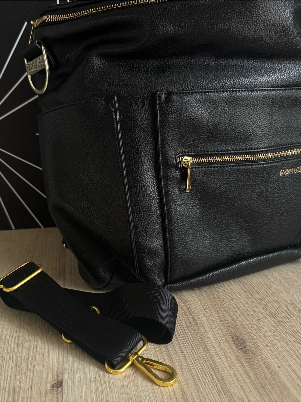 Fawn Design - The Original Diaper Bag - Black - Picture 8 of 8